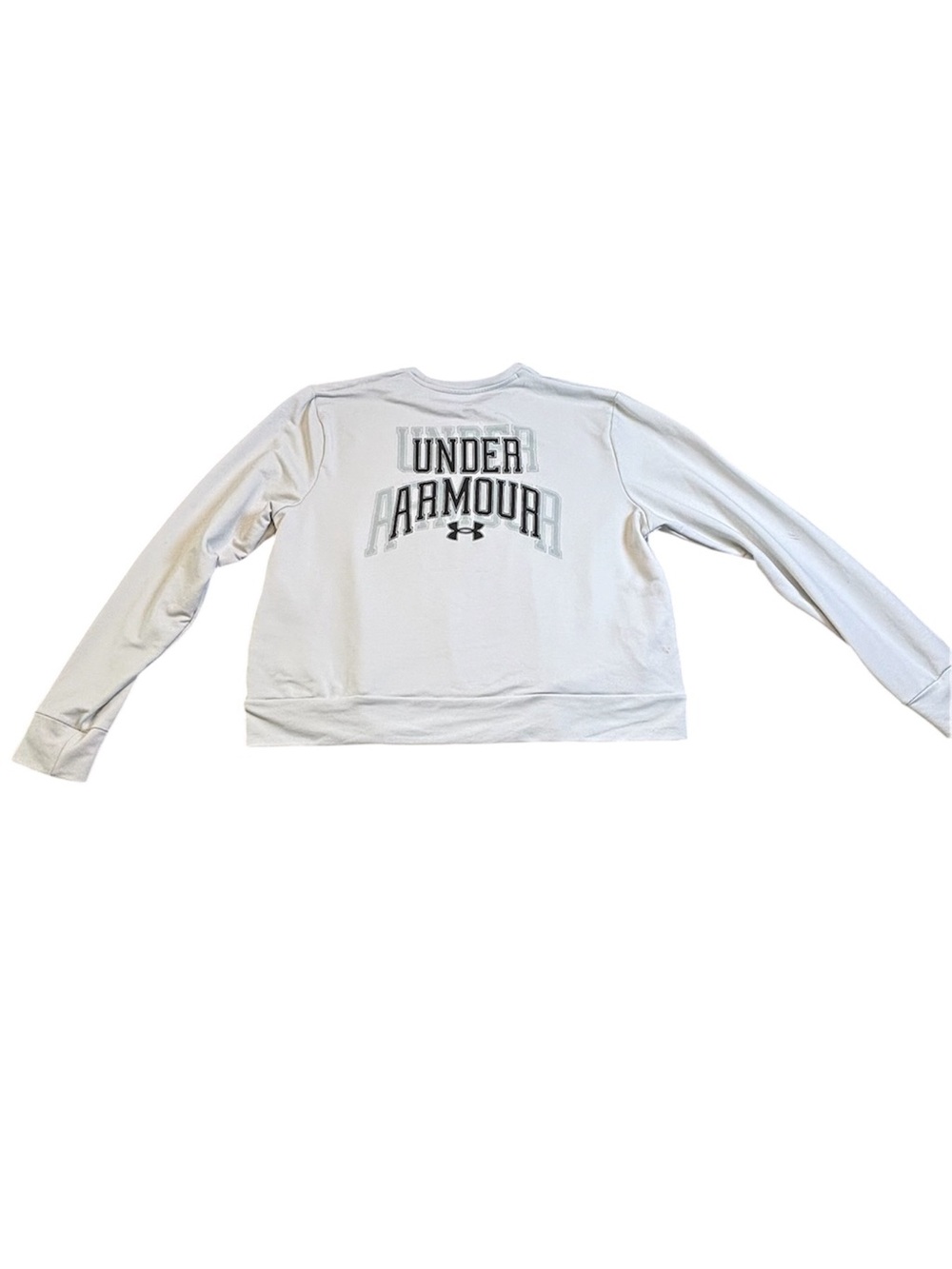 Under Armour UA Rival Terry Oversized Graphic Crewneck Sweatshirt Women’s XL - Picture 3 of 9